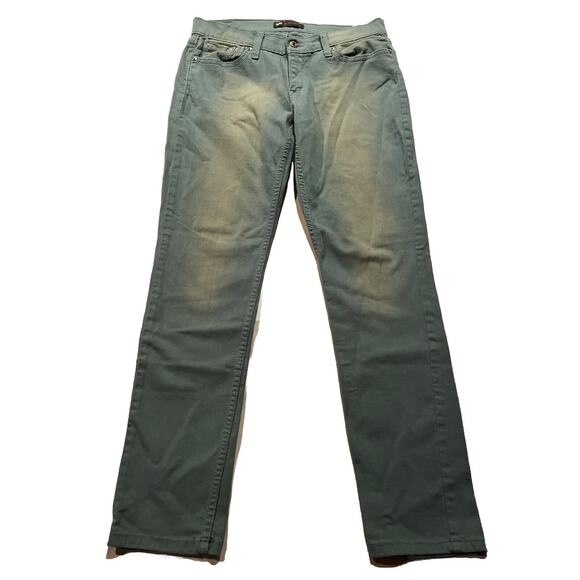 Levi's 524 Too Superlow Straight Jeans Women's Size 30X32 Light Wash Aquamarine - Picture 1 of 15